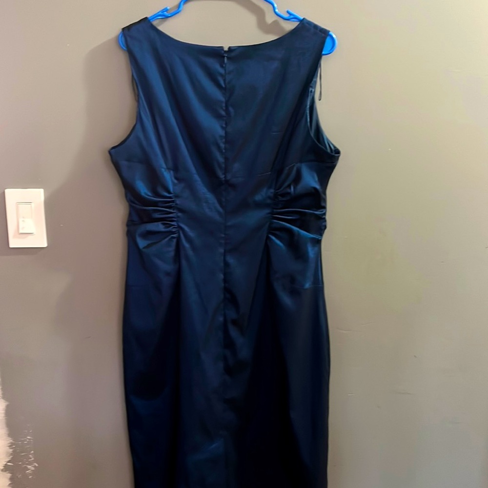 Galaxy blue Adriana papell cocktail dress